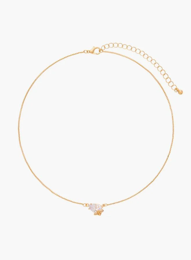 فلورا بيلا من شو إكسبرس Embellished Pendant Necklace With Earrings And Ring Set